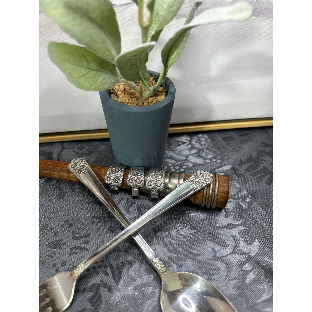 Spoon Rings, 1950 APRIL, Spoon Jewelry, Rings, Silverware Jewelry,Flatware Rings